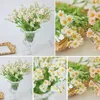 Fleurs décoratives 1pc Fleur artificielle petite marguerite bouquet de bricolage Gerbera Fake Camomile Silk pour la décoration de mariage de la Saint-Valentin