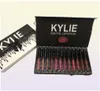 Kylie Jenner Lip Gloss Fall Brithday prendimi su Kyshadow Storm 12 Colori Matte Lipsticks Cosmetics 12pcs Lips Set3270498