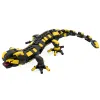 Moc Fire Salamanderビルディングブロックセット人気の爬虫類の色のリトル恐竜のアイデア動物レンガのおもちゃの子供たちの贈り物
