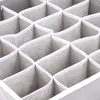 Sacs de rangement Boîte de tissu non tissé pliable Dormitrie multifonctionnel à 24 grilles adaptée aux placards étagères