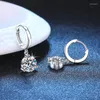 Stud Earrings ZFSILVER Fashion S925 Silver Moissanite Classic Exquisite Paws 3 Dangle Charm Women Accessories Party Jewelry Gift E098