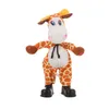 Robot Dog Toys Electronic Plush Dinosaur Sing liedjes Dancing Music Animal Pet Shake Head Cow For Children Birthday Gifts