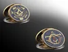 10stcs Brotherhood Mason Masonic Craft Gold Ploated Coin Eye Golden Design Mason Token Coins Collection115024444