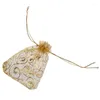 Wrap regalo 100pcs 10x15 cm ciglia a borse organza oro borse per la custodia per bulbi di gioielleria per bomboniere