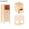 1:12 Dollhouse Miniature Storage Cabinet Chest Of Drawers Vertical Locker Model Doll House Furniture Decor Toy Accessories