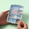 9 grilles Boîte de médecine Dampporof Pilules vides Kit d'emballage Boîte portable une semaine Pills Box Box Organisateur pour les kits de premiers soins