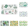 Baigniers de bain Verte Verte Tropicale succulente Cactus Fleur Potted Non Slip Bathroom Tapis Summer Garden Art Home Floor Carnet Dormat