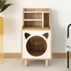 Neue Katzennest Nachttisch Dual Purpose Haustier Möbel Katzenbettschrank fester Holz Nachttisch Multi Purpose Lagertischschrank