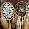 Arts et artisanat 5pcs / set Dream Catcher plumes Feathers Handmade DreamCatcher Home Livin chambre chambre chambre Hanin Decoration (pas de LIHT et bâton de bois) L49