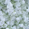 White Gypsophila Orchid Rose 5D Roll Up Curtain Flower Wall Wedding Backdrop Decor Milan Turf Cloth Plants Wall Event Prop A7817