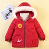 2023 New Children's Down Winter Jacket for Girls épaissis filles M manteau d'hiver Parka à capuche pour filles vestes Zipper Outwear 2-5 ans