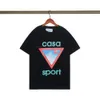 MENS Fashion Casual T-Shirts Man Clothing Street Projektant T koszule Tennis Club Shorts Men Tshirts Casablanc Shirt US SORES