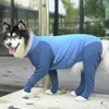 Hondenkleding jumpsuit voor grote honden Zeer elastisch katoenen fitnesspak met lange mouwen zachte ademende herfstwinterkleding