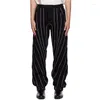 Women's Jeans 2024 Autumn Korean Fashion Stripe Contrast Panel Pencil Pants Pure Cotton Denim Y2k Vintage Trousers