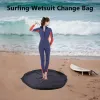 Waterproof Beach Bag Pouch Sports Polyester Mat Surfing Diving Suit Storage Wetsuit Black Carry Pack Swimming Accessories