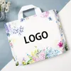 Storage Bags 200 Pcs Printed Clothing Tote Bag Custom Logo Fashion PE Material Gift Packaging Thickened And Durable Plastic Shopping