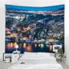 Stampa Sunrise Tapestries Tapestry Bellissimo paesaggio Sunset parete appesa a bohémian Aesthetics decorazione della camera decorazione per la parete della casa r0411