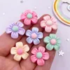 20pcs resina kawaii colorida linda flor de piedra plana figurina pintada álbum de recortes decoración de bricolaje accesorios para el hogar M140