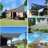 Multi-size Triangle Sun Shade Sail Waterproof Outdoor Garden Patio Party Sunscreen Awing Sun Canopy For Beach Camping Pool 240329