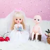 Обнаженная кукла BJD 16 см милый лицо, детка, 1/12 OB11 Doll BJD Механическое суставное тело обнаженное тренировочное макияж Дети Дети девочки