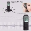 Players Enregistreur vocal audio numérique de haute qualité 16 Go / 32 Go / 64 Go de réduction de bruit intelligente enregistrement affichage en temps réel avec lecteur MP3