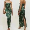 Urban Sexy Dresses Flower print 100% silk pendant dress 2024 Spring/Summer One neckline sleeveless dress C240411
