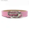 Belts Designer Fashion Belt New Letter Oval Metal Snap Buckle And Women Versatile Decorative Fashion Matching Y240411