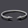 Bracciale freccia di lusso in acciaio inossidabile bracciale bracciale femminile gioielli San Valentino Regalo 24411