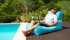 niebieski ogród ogrodowy torba na plażę plażową krzesło gorąca sprzedaż meble wewnętrzne popularne gigantyczne torbę sofy sofa krzesło dla dorosłych leniwy sofa torba