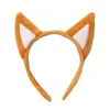 Party Supplies Carnivals Dog Ear Headband Plush Hairbands Woman Washing Face Makeup Hairband