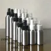 Botellas de almacenamiento 10pcs/lote 150 ml de botella de aluminio contenedor de perfume de metal aceite esencial con rociador de niebla