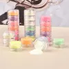 6 couleurs / ensemble Lumineux Powder Fluorescence Pigment Pigment Mica Mineral Powder Dye DIY Epoxy Resin Bijoux Making Nail Art Decor