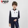 PGM Golf Boys Langarm T-Shirts Sommerkinder Kleidung Anti-Sweat atmungsaktiv schnell trocken YF601 Großhandel