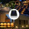 16 Pack Solar Step Lights Outdoor Emperpaner la clôture solaire Lumières à énergie Éclair