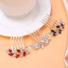 Crystal Hair Combs Hairpins Clips For Bride Femmes Girls Hair Bijoux Accessoires Bling Rignestone Heading Hair Styling Bijoux