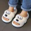 1 paire Enfants élégantes Slippers Sock-Absorbent Toddler Slippers Migne Dog Forme Open Toe Sandales Sandales