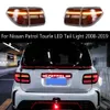 Achterlamp voor Nissan Patrol Tourle LED Tail Light 08-19 Auto Styling Streamer Turn Signal Indicator achterlichten Assembleerrem omgekeerde lichten