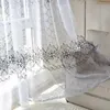 Tende a trasparente floreale moderna per soggiorno camera da letto in tulle stampato tende a voile per cucina per il trattamento della finestra terapedi porta porta