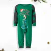 Weihnachtsbaumfamilie Pyjamas Set Family Matching Outfits Mama Dad Kinder Baby Hemd Top Muster Hosen Korean Sommer Kleidung 2023