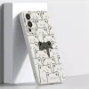 One Plus Nord2 Simple Cat Pattern Telefono Custodia per OnePlus 9 9r 8 7 7t Pro Nord CE 2 Lite 5G Coque in silicone liquido Coque