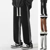 Men's Pants Men Trousers Gradient Color Sport With Side Stripe Elastic Waist Wide Leg For Gym Training Jogging Soft Comfort
