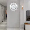 Väggklockor stor klocka Mute dekoration för vardagsrumskorridorer moderna lyxiga designglas mosaik reloj de pared