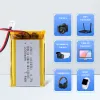 PALO 103450 Batteri 3.7V Polymer Litium Uppladdningsbart batteri JST PH 2,0 mm 2PIN PLUG FÖR CAMERA GPS -navigator Bluetooth -headset