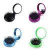 Hair Brushes Colorf Girls Portable Mini Folding Comb Airbag Mas Round Travel Brush With Mirror8823587 Drop Delivery Products Care Styl Otwf9