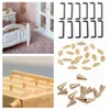 1:12 Dock House DIY Utsökta miniatyrdörrhandtag Skåp garderob Pull Dollhouse Doorknob Set Furniture Brass Knobs