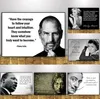 Jobs vintage Motivational Quote Affiche et imprimés moderne célèbre silhouette portrait peinture murale Art Picture Home Decor