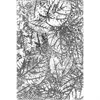 3D -geprägter Ordner mit Blattmustern für handgefertigte Ziegelwandpflastersteine Blätter und Buchstaben Hintergrund Grußkarten Sammelalbum 2