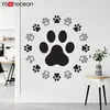 Hundepfoten Wandtaste Pet Shop Wall Decor -Paw -Druck -Aufkleber -Veterinärabziehbilder -Hundeboten Wanddekoration Haustierpflege Liebhaber Geschenke 3d60