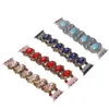 Vintage Gemstone Armband -rem för Apple Watch Band 49mm 38/40/41mm 44/45mm 42mm Luxury IWatch Series 8 7 6 SE 5 4 3 Ultra Gift