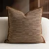 Pillow Modern Elegant Brown Coffee Geometric Square Throw Pillow/almofadas Case 45 Classic Simple Caramel Cover Home Decore